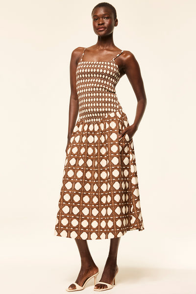 andmary アンドマリーRojina ribbon dress brown ANDMARY】Rojina ribbon dress