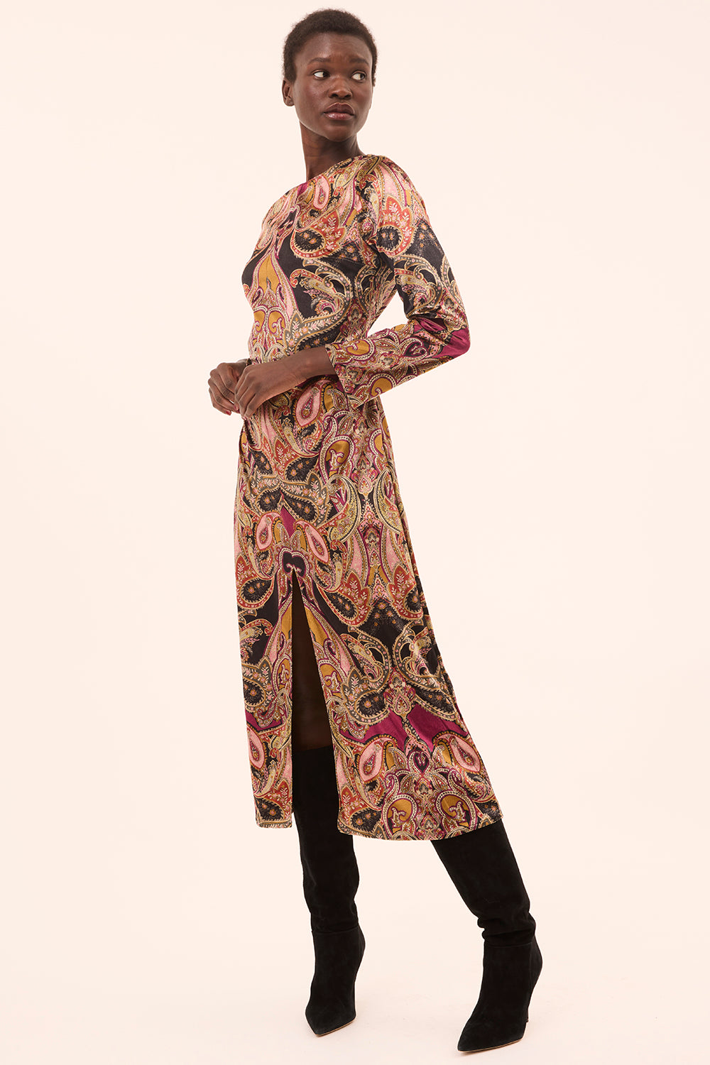 midi dress usa Polyatomic Ions Midi Dress Svaha USA L