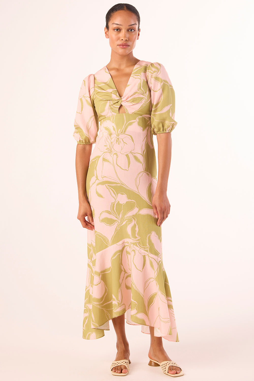misa midi dress Olive Flora / M Blanche is an easy Strapless Leopard Sequin Prom Color:M-Plum SIZE - 8