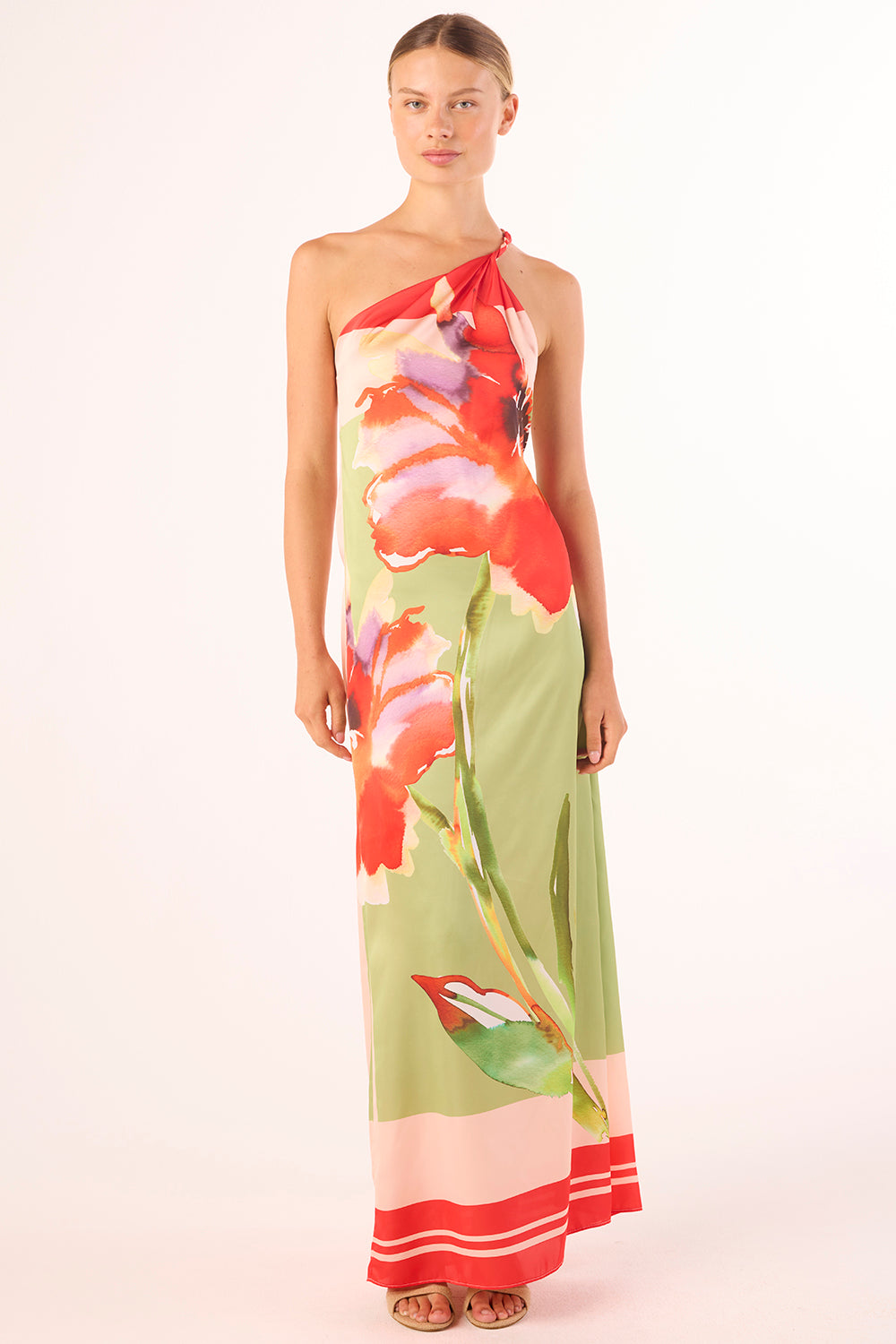 misa one shoulder dress MISA Los Angeles One Shoulder