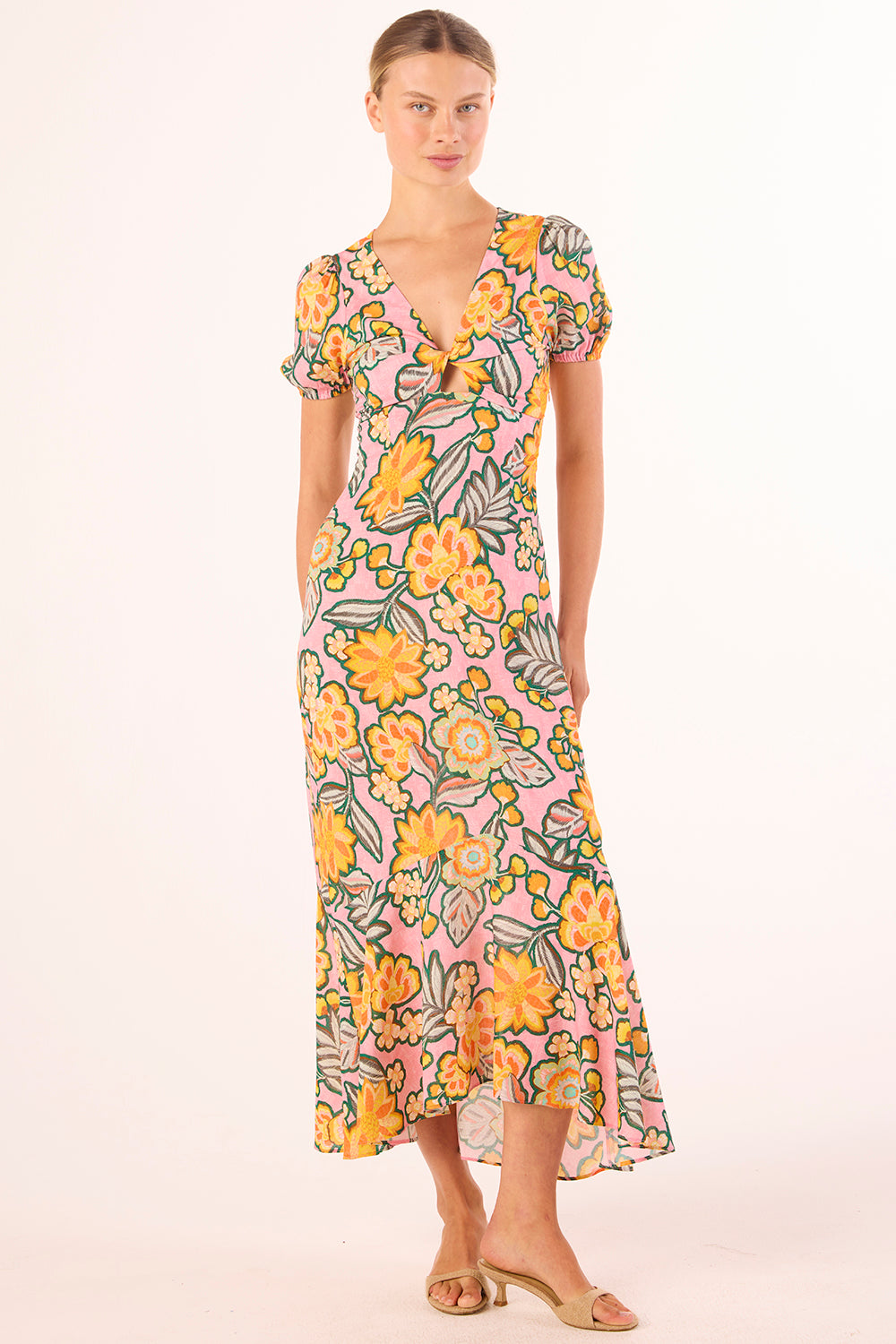 amara midi dress Desert Flower / XXS