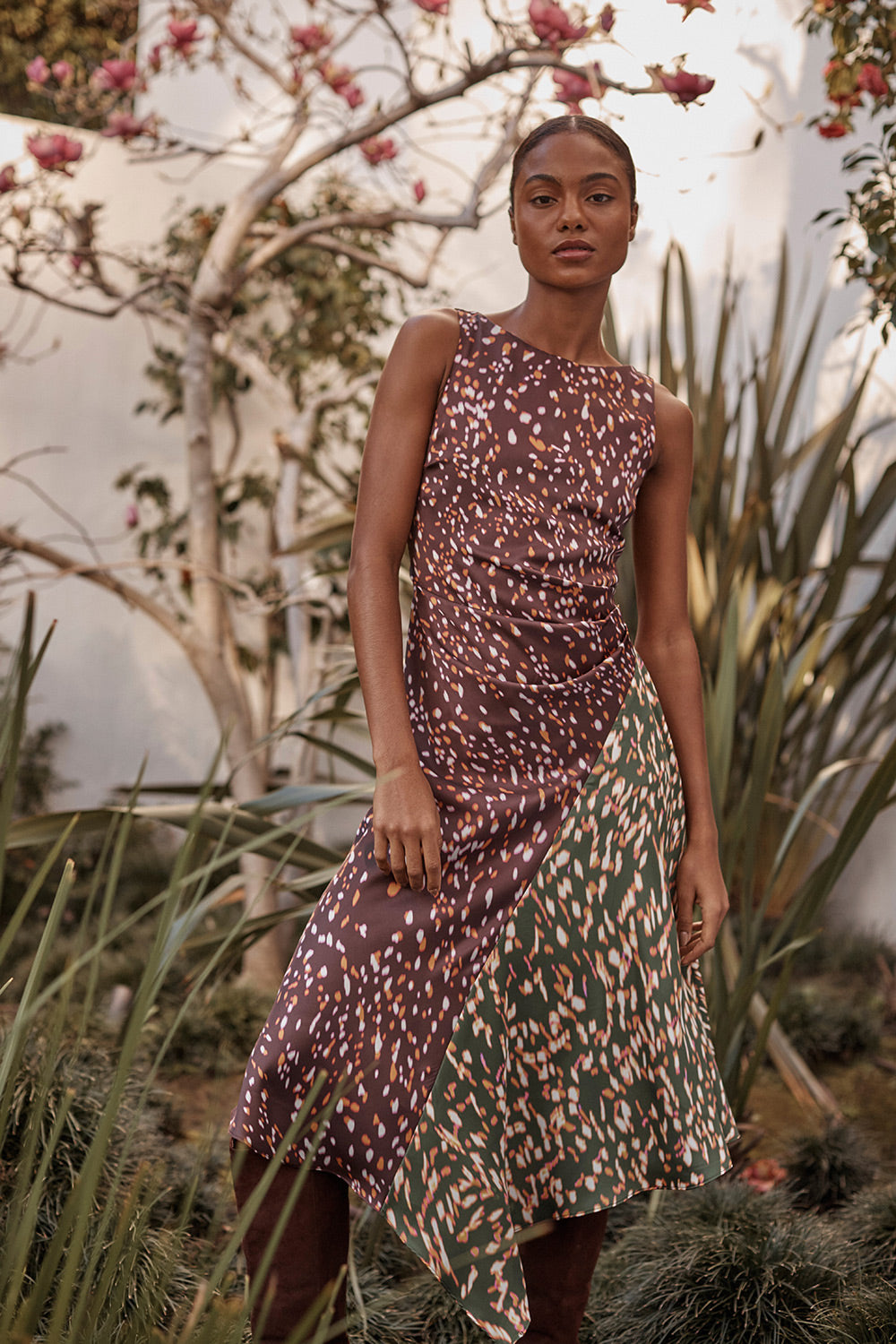 misa brown dress Los Angeles Dresses Designed in airy Chained