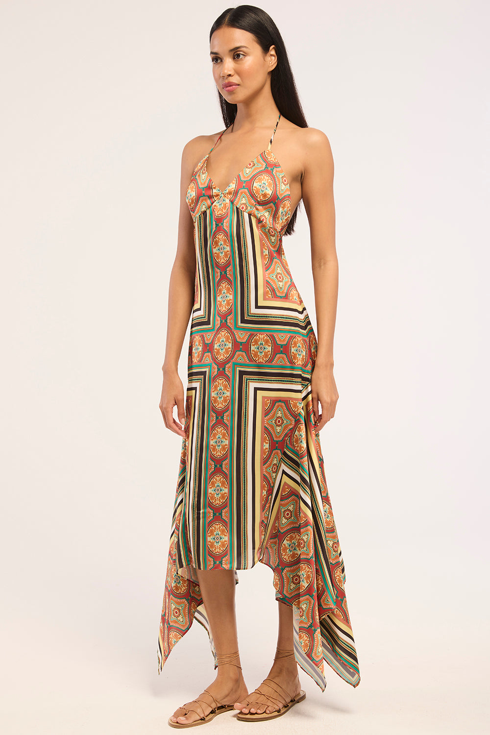 women's jersey dresses uk Imelda Kimono Jersey Dress-Navy, Bloom Tapestry