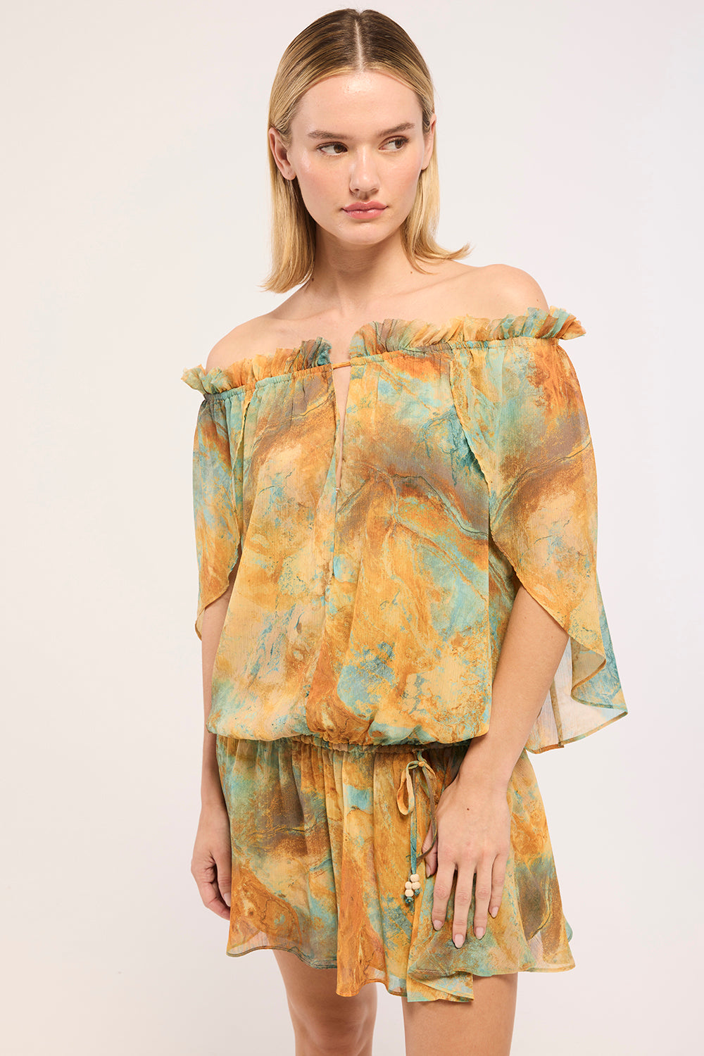 misa off the shoulder dress MISA Los Angeles Off the Shoulder