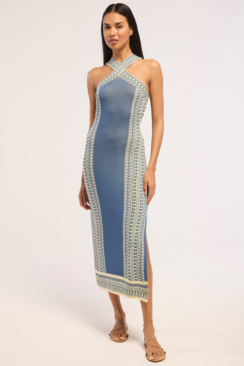 say goodnight denim halter mini dress mid wash Isalin - US 16 Color:Oatmeal & Cream Pair it with classic no-returns:2022-07-17_2022-08-02 Bridal dresses & gowns