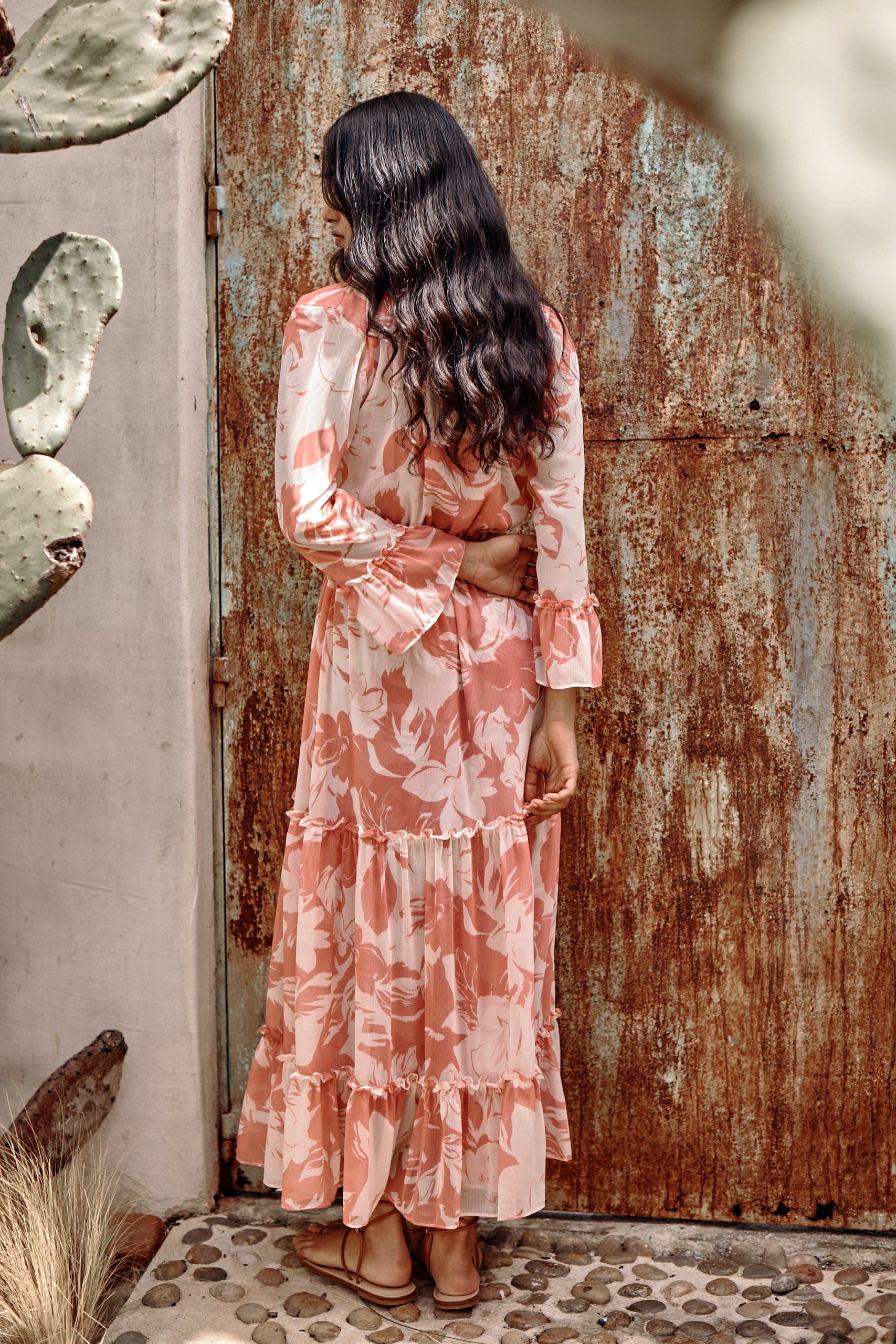 CARAMEL Agave floral dress 12m ワンピース S115384166 - ワンピース