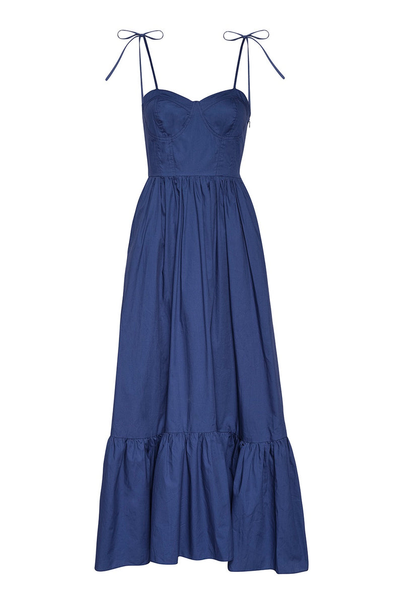 Wallis blue magnolia tiered clearance dress