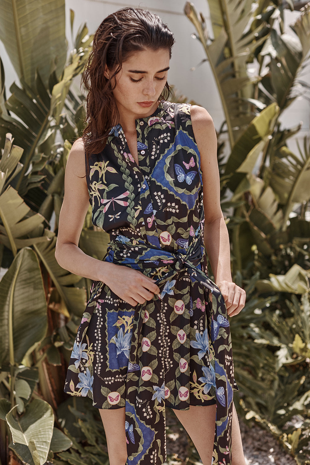 clovers mini dress Patchwork Butterfly / XXS