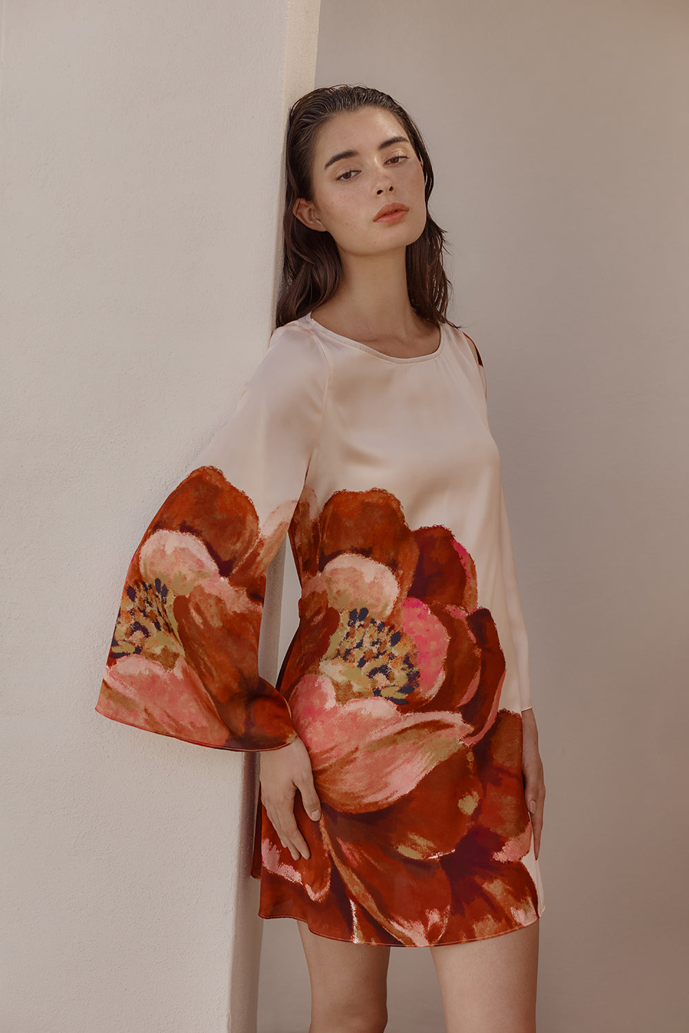 misa long sleeve dress Misa Jayde Dress Small / Plumeria Wave Knit