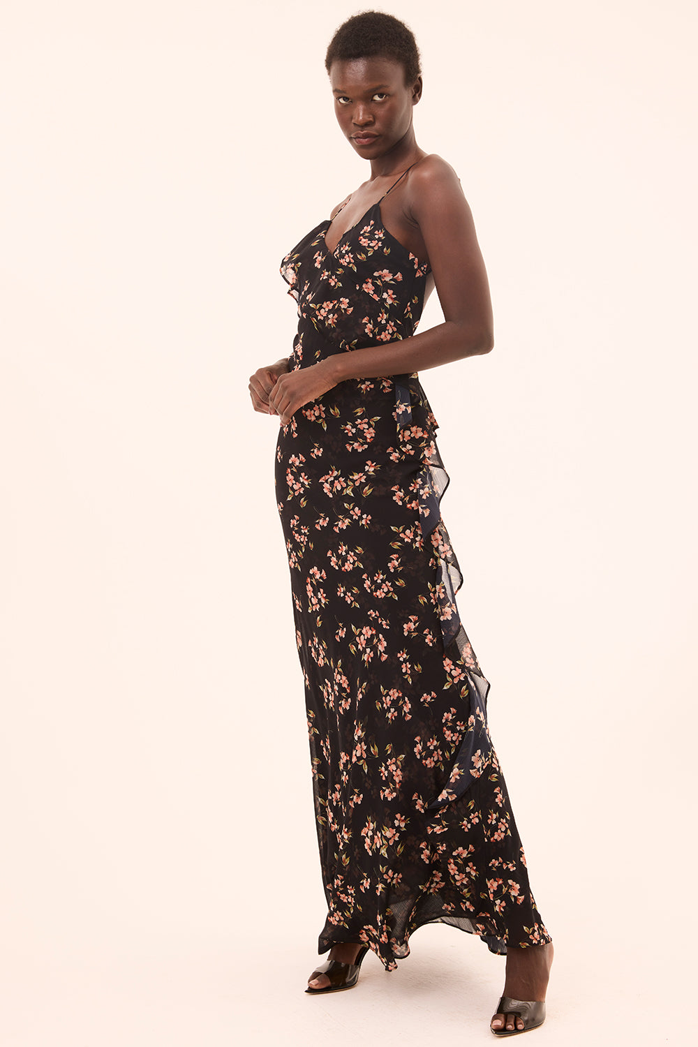 GILLIAN DRESS | MISA Los Angeles | XL in Black | Chiffon GILLIAN DRESS | MISA Los Angeles | XL in Black | Chiffon