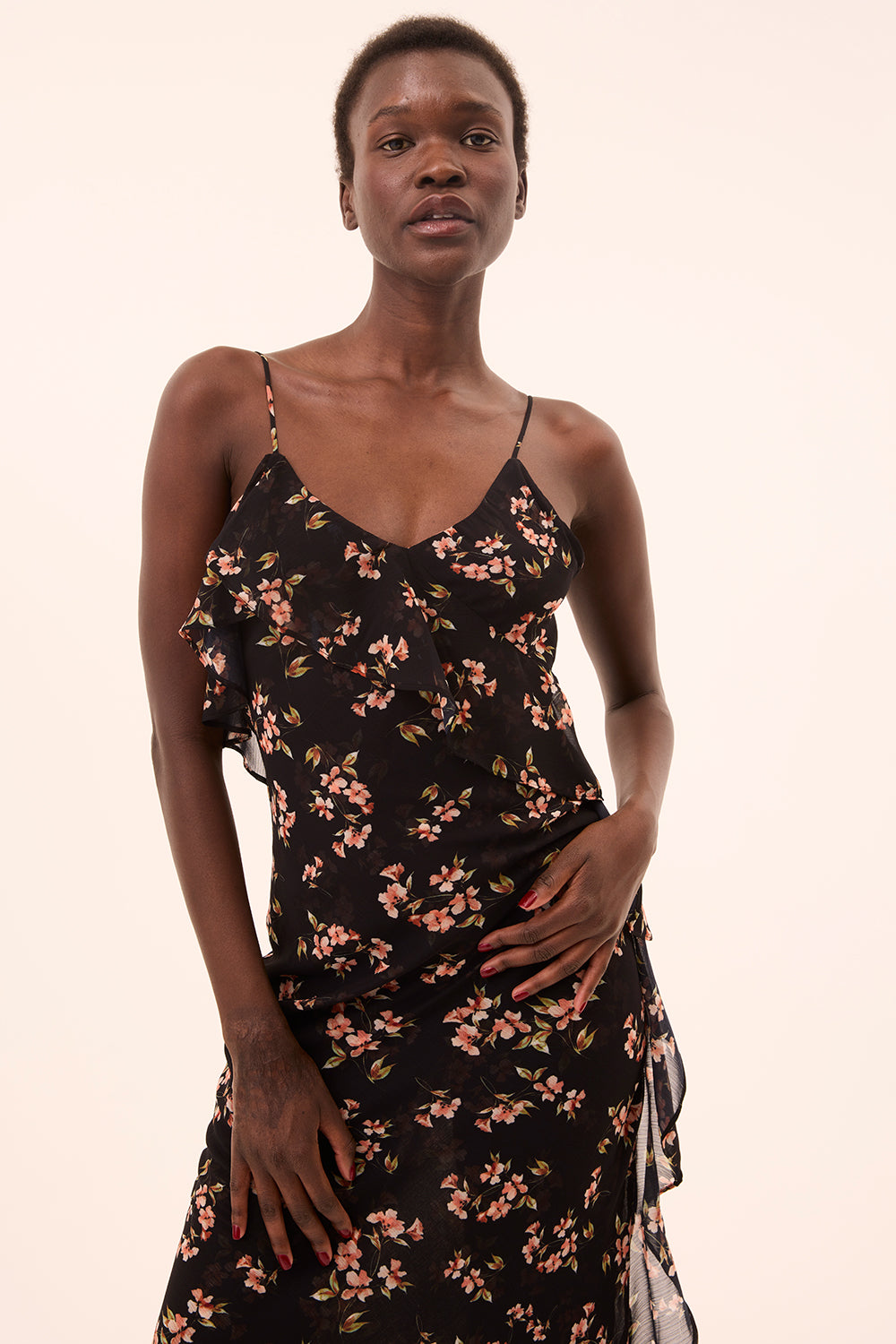 adelyn rae luisa embroidered midi dress Adelyn Rae