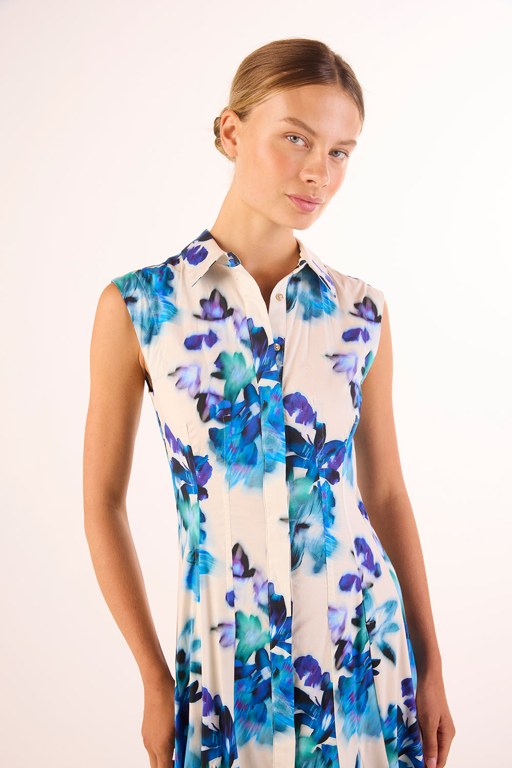 cap sleeve a line mini dress SHILOH SHORT SLEEVE WOVEN A-LINE MINI DRESS main image 0