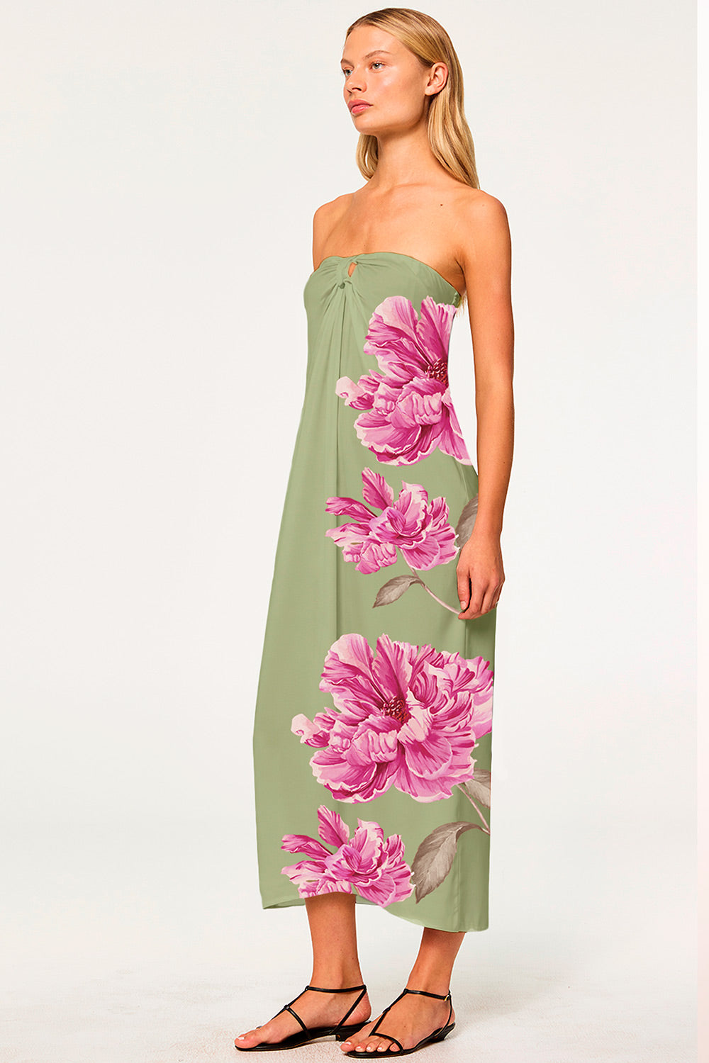clea green dress suknia