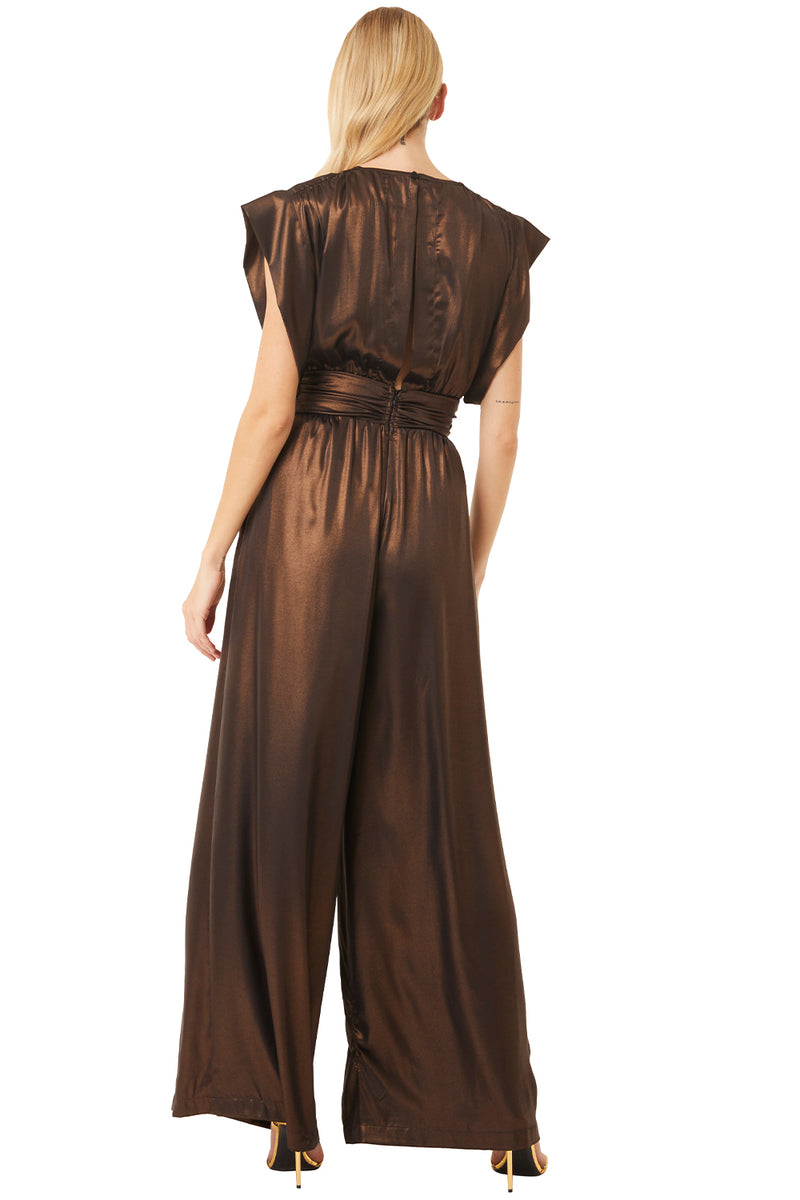 Sofia metallic jumpsuit discount