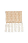 JUTE TASSEL FOLDOVER CLUTCH - MISA Los Angeles