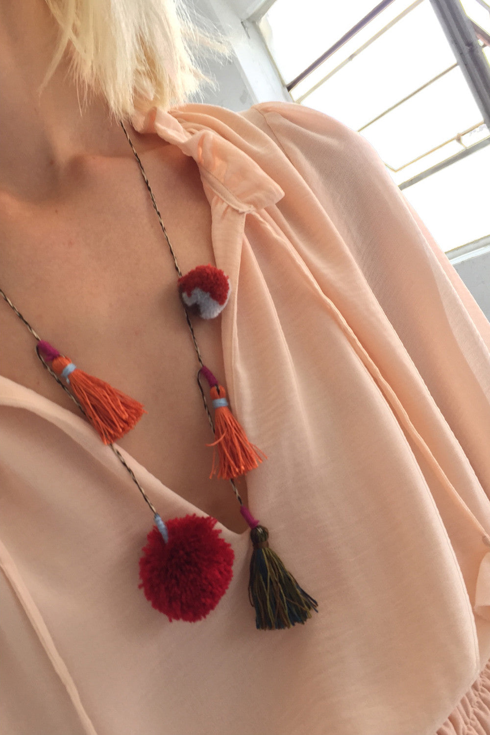 Leandra 'Spice' Pompom/Tassle Lariat - Misa Los Angeles - 3